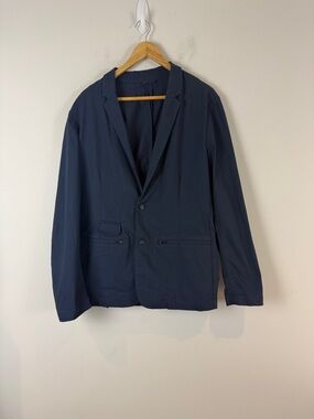 Kit And Ace Navigator Blazer Mens Medium Blue Performance Sports Coat